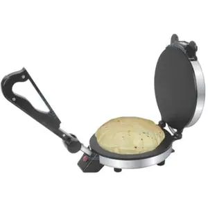 Veena Roti Maker Electric Tested Trusted Automatic | chapati Maker Electric Automatic | Roti Maker Non Stick PTEE Coating Roti/khakhra/Paratha Maker - Stainless Steel BodySW16
