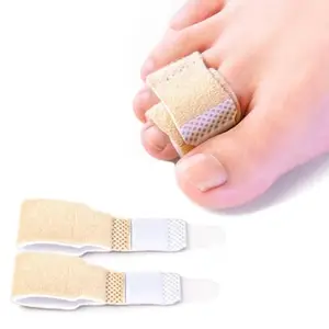 2Pcs Hammer Toe Straightener, Broken Toe Wraps,Toe Cushioned Bandages,Hammer Toe Splints For Correcting Hammer Toes for Leg Finger Support Band for Crooked Toes