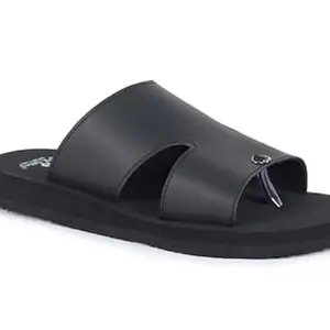 DR STTEP Men's Black Synthetic OrthoPedic Eva Insole Soft Slip-on Slippers