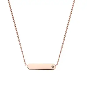 Fossil Vintage Iconic Rose Gold Necklace JF03696791 For Women