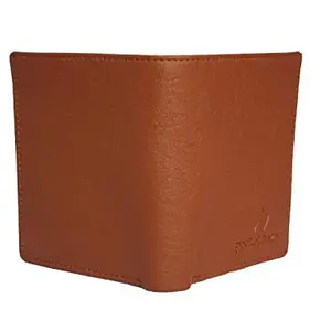 pocket bazar Men Casual Artificial Leather Wallet (Tan)