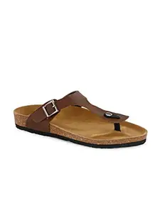 Shences MEN ORIGINAL CORK SOLE (BROWN) SANDALS