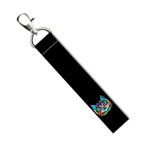 ISEE 360® Abstract Cat Lanyard Tag with Swivel Lobster for Gift Luggage Bags Backpack Laptop Bags L X H 5 X 0.8 INCH