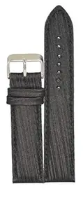 Kolet® 24mm Padded Leather Watch Strap/Watch Band (Black - 24mm (Size Chart Provided in 3rd Image))