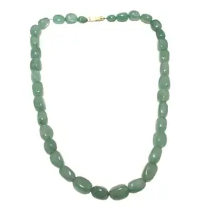 PH Artistic Bead Necklace Strand Beaded Natural Green Strawberry Quartz Gem Stone Gemstone Tumble Beads G790
