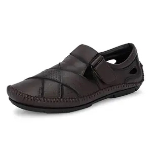 Centrino Sandal for Men | Enhanced Grip Insole for Superior Stability | Modern & Stylish Design with Adjustable Straps | Lightweight & Comfortable Footwear for All-Day Wear 7333-2_Brown_8