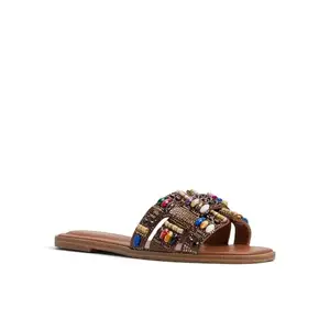 Aldo ELENYA-IN241 Women Open Brown Flat Sandals