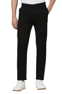 Peter England Men's Slim Fit Mid Rise Super Chino Casual Trouser