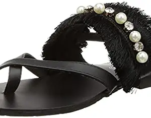 Sole Head Women's 305 Black Fashion Sandals-7 Uk (40 Eu) (305Black)