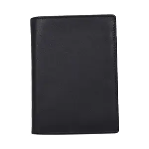 Leatherman Fashion LMN Genuine Leather Black Unisex Wallet with (8 Card Slots)