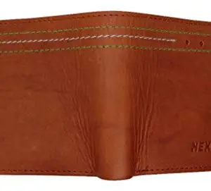 nexa fashion Mens Brown Genuine Leather Wallet