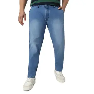 Urbano Plus Men's Light Blue Regular Fit Denim Jeans Stretchable (plusepssprcrsp-lblue-36)