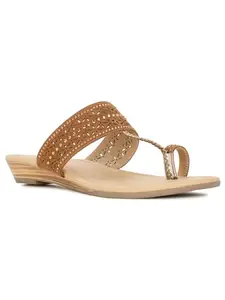 Bata Women's Slip-on Sandals - Tan (8UK) (5713403)