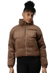SHOWOFF Women's Puffer Jacket (8001_Brown