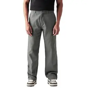 Levi's Men's Grey Loose Fit Mid Rise Jeans