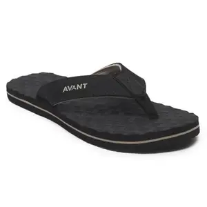 AVANT Men's Cube Flip Flops (AVMSH245CL02UK10_UK10_Black)
