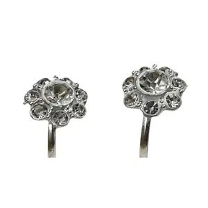 Toe Ring for Women Girls Adjustable Premium Toe-Ring With Stones Fancy Wear(1 Pair) (White Stone)