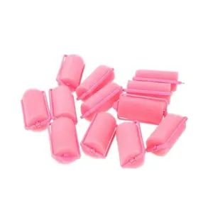 APOEM 12pcs Sponge Foam Cushion Hair Styling Rollers Curlers Twist Tool Salon Pink