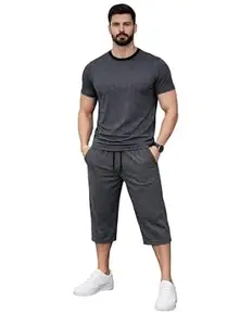 Mack Jonney Men's Polyester Lycra Tracksuit | Lightweight Sports & Gym Wear | Comfortable Running & Training Track Suit for Men-MJ-186