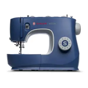 SINGER M3330 Making The Cut Sewing Machine with 97 Stitch Application (Metallic Blue), 70wt Powerful motor & Feed dog with106 Teeth in 6 Rows – Get Free Online Interactive Master Class.
