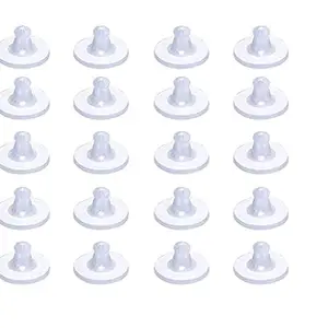 Fashion Accessories Clear Silicone Long Nose Back Stoppers/push buttons/Findings Stud Earring Plugs for Gold and Silver Earrings. (100pcs)