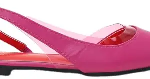 Max Women Solid Slingback Sandals,ORANGE,37