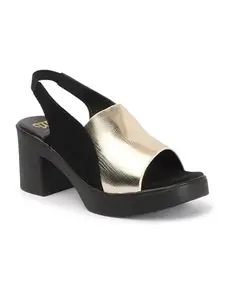 The White Pole Trendy Every Occasion Block Heel Sandals For Women & Girls