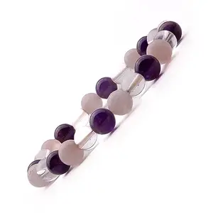 Plus Value Mind Body Soul Bracelet for Men Women - Vastu Feng Shui Reiki Healing Crystals Beads Size 8mm