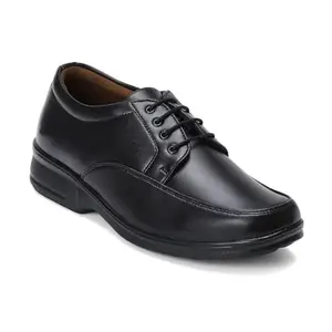 Club Style Classic Leather Lace-up Formal Shoes for Men (Black, UK Footwear Size System, Adult, Men, Numeric, Medium, 6)