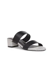 BATA Women's Metz Mule Black Sandals (3 UK)
