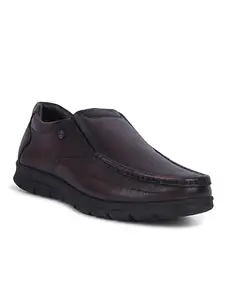 Liberty OSL-22 Mens Formal Non Lacing Shoes Brown (11 UK)