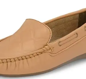 Karaddi Women's Loafer | Lightweight Shoes for Women, Designed for All Seasons Loafers for Women Beige Size 9 UK ind