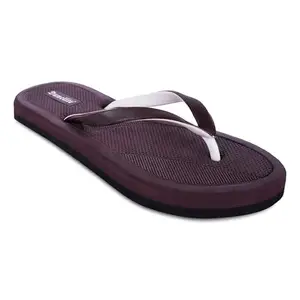 Dunelite Slippers For Women Extra Soft Flip Flop | Anti Skid, Comfortable, Lightweight | Hawai Women Slippers -Brown-UK 8