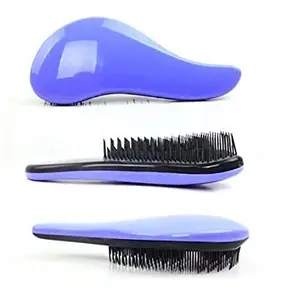 Alexvyan Detangler Hair Comb Scalp Massage Hair brush Women Men Wet Hair Brush for Salon Hairdressing Styling Tools (Blue)