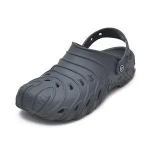 doubleu Recovery Slipper | Soft Doctor Anti-Skid Slipper for Men | Everest Clog Men | Slides, Flip-Flops, Slippers, Chappals(10,CARBONE)