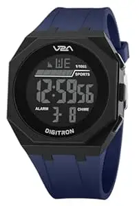 V2A Digitron 3009 Digital Sports Watch for Men & Boys | Big Dial, Alarm, Stopwatch, 12/24H | LED Luminous Display | 3 ATM Water Resistant Training | Gifts for Men & Boys