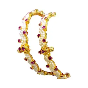 AD STONE MOTI BANGLES (2-6)