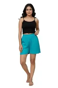 Women Cotton Casual Shorts for Women | Running, Gym, Sports, Nightwear Soft Breathable Fabric | Elastic Waist | S to 2XL