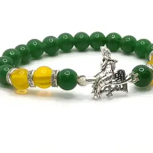 ASTROGHAR Shri Krishna Krishna Ji Blessings D green Bracelet Lucky Charm Bracelet