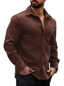 Lymio Men Shirt || Solid Shirt for Man || Full Sleeve || Casual Style (Packs Also Available) (Utility)