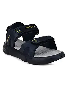 Campus Men's GC-14 Navy/YLO Sports Sandals - 8UK/India GC-14