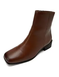 ELLE WOMEN Boots,Tan,UK-7