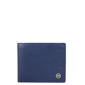 Da Milano Leather RFID Wallet for Men with Multicard Slot - Blue (0111C)