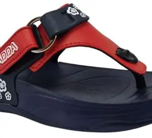 ADDA (LABEL) || Durable & Comfortable || Anti-Skid Sole || Lightweight || Fashionable || Super Soft || Outdoor Slipper || Slippers For Women (Red-Beige, 3), 3 UK