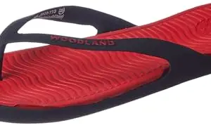 Woodland Men's Black/Red RUBBER Slipper-8 UK (42EURO) (FF 2826118)