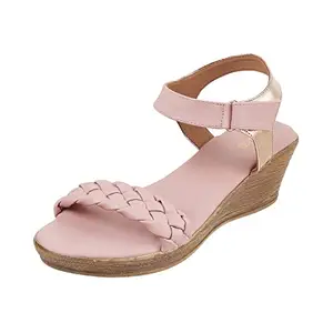 Metro Womens Synthetic Peach Sandals (Size (6 UK (39 EU))