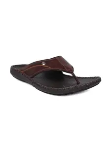 Scholl Men's Ted Th Brown Leather FlipFlops7 UK (41 EU) (8744326)