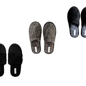 Travelkhushi SOFT FUR HOUSE SLIPPERS