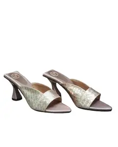 Sana.K Open Toe Rose Gold Zara Heels