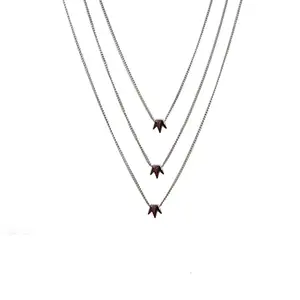 ANNA CREATIONS Latest Stylish Multilayer Plated Chain Pendant Necklace for Women and Girls